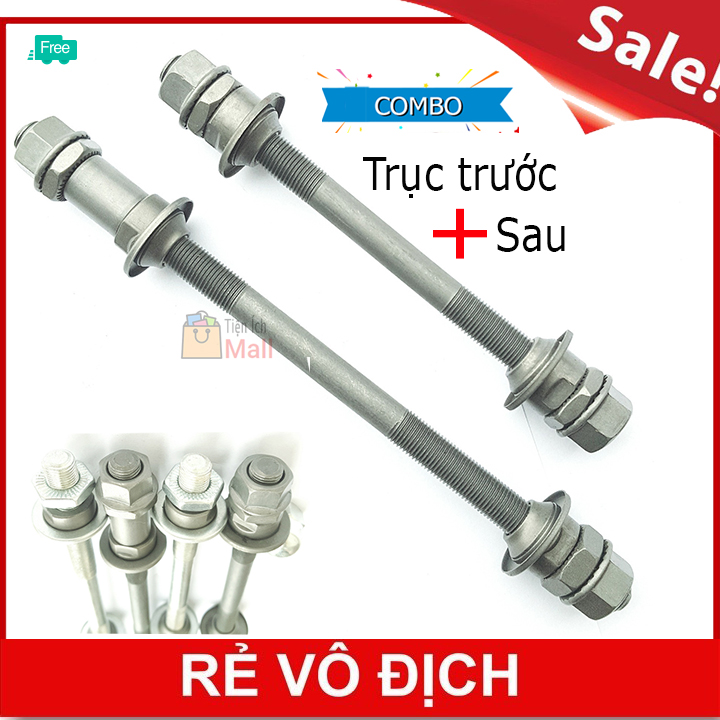 Trục côn moay ơ trước sau xe đạp