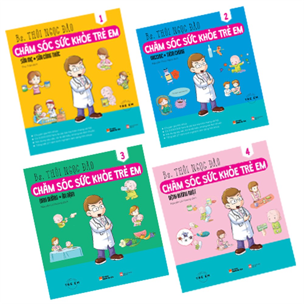 Sách - Combo sách Chăm sóc sức khỏe trẻ em - Mhbooks