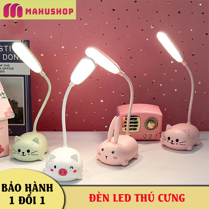 Đèn học để bàn hình thú cưng , đèn học để bàn chống cận cho bé - đèn để bàn đọc sách - đèn học dễ thương cho bé - mahushop