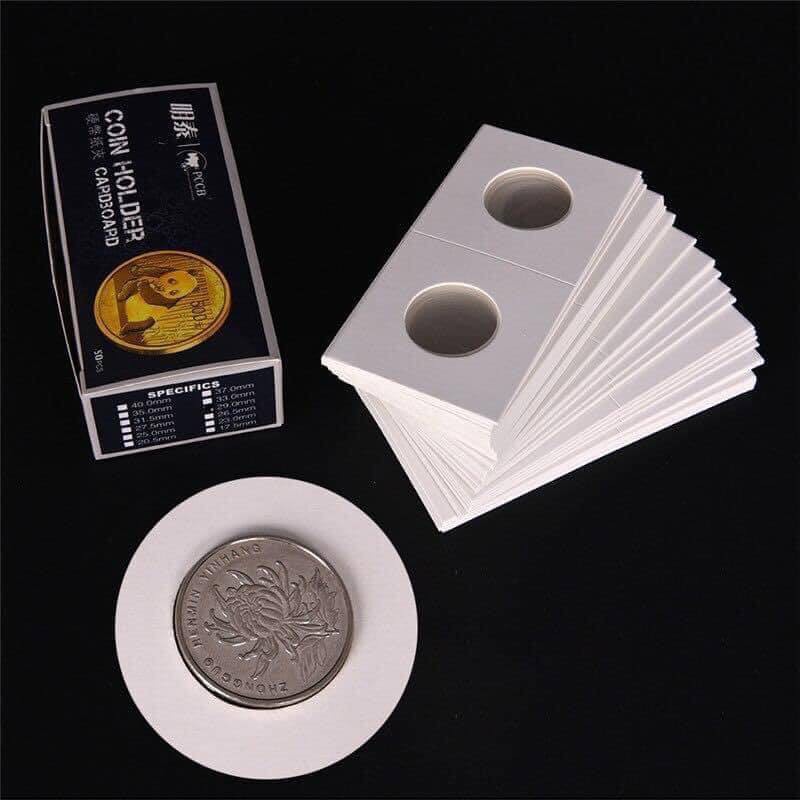 Hộp 50 cái holder kẹp xu của pccb đầy đủ kích thước