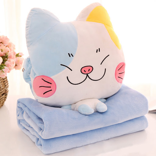 [HCM]Bộ Chăn Gối Văn Phòng 3 trong 1 Tiện Lợi êm ái giúp bạn thư giãn giờ nghỉ trưa chăn gối văn phòng
