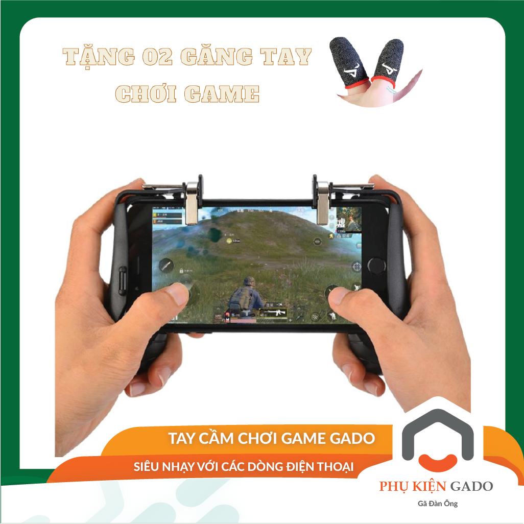 Tay cầm chơi game có sẵn nút bắn PUBG hỗ trợ bắn nhanh tiêu diệt đối thủ linh hoạt