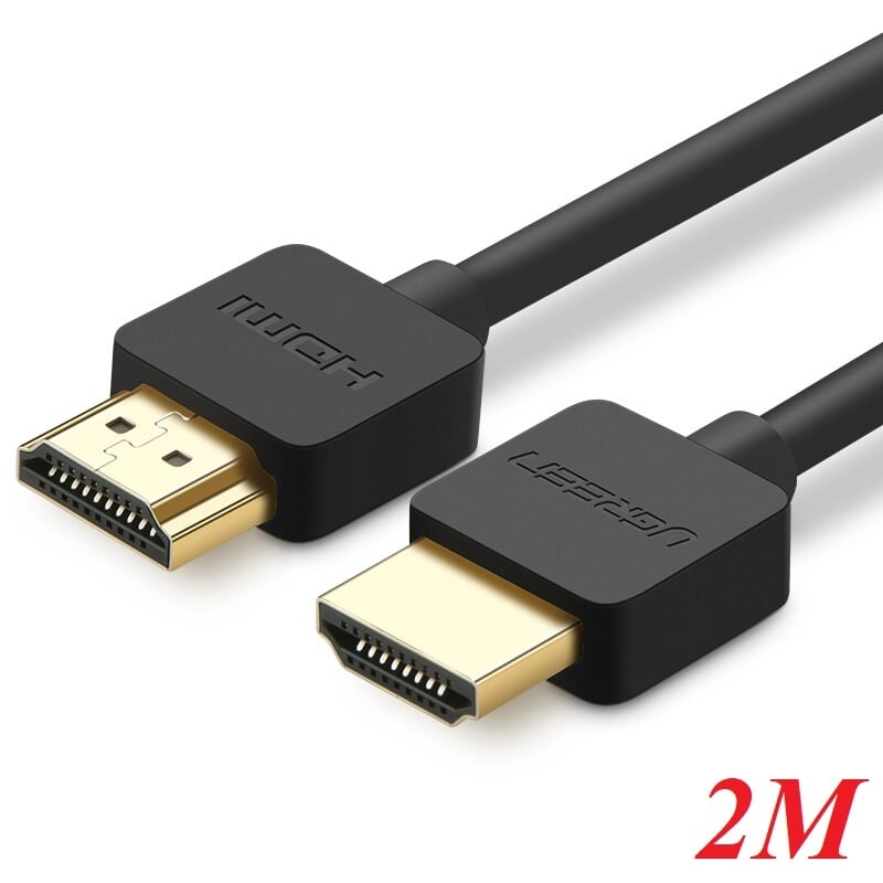 Ugreen 11199 2m màu đen cáp tín hiệu hdmi chuẩn 2.0 hỗ trợ phân giải 4k * 2k hd121