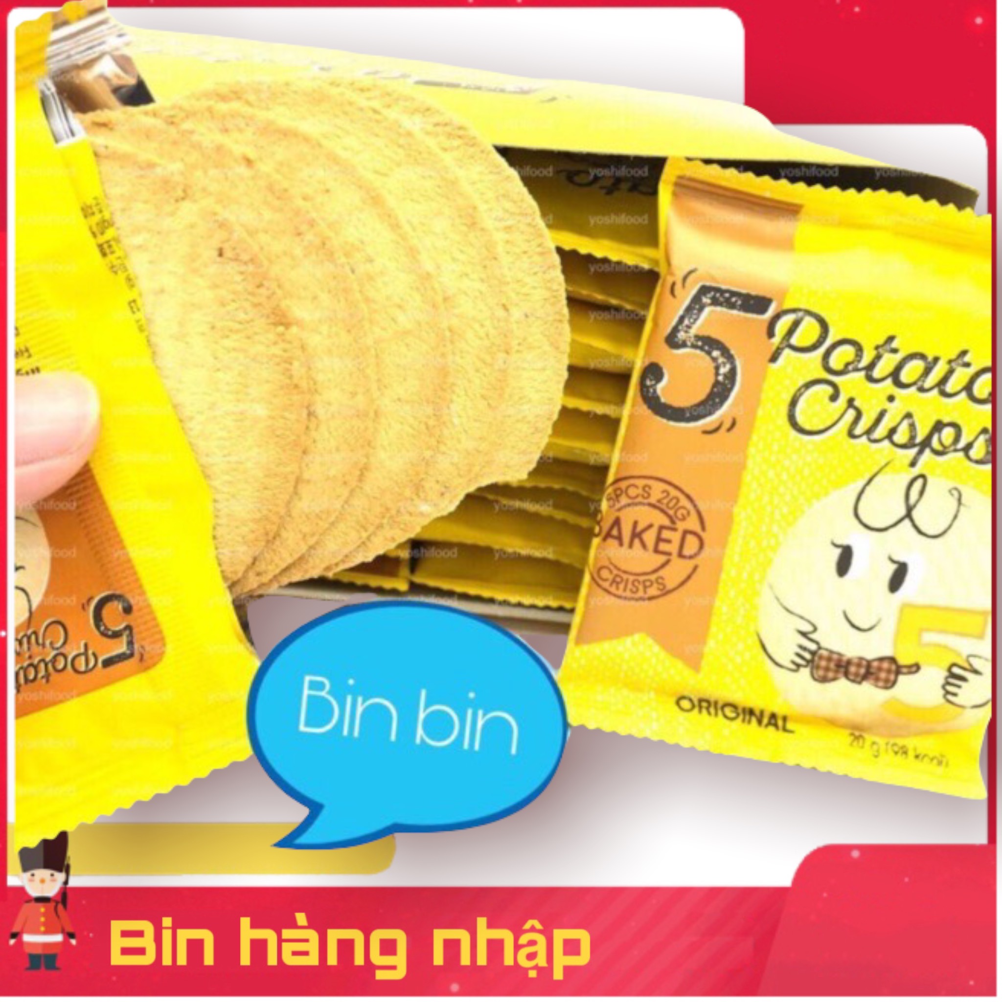 [HCM]Bánh khoai tây 5 potato miếng 540g