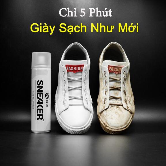 Bình Xịt Bọt Tuyết Đánh Giày Chuyên Dụng Cao Cấp
