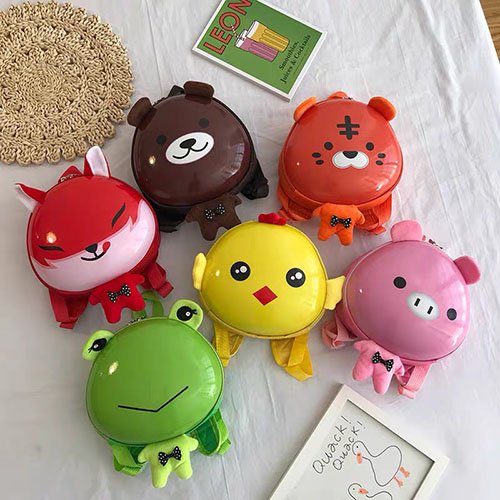 Balo Đi Học ❤️FREESHIP❤️ Balo Cho Bé Trai Bé Gái Nắp Nhựa Hình Thú Chống Nước❤️ MoMoMart
