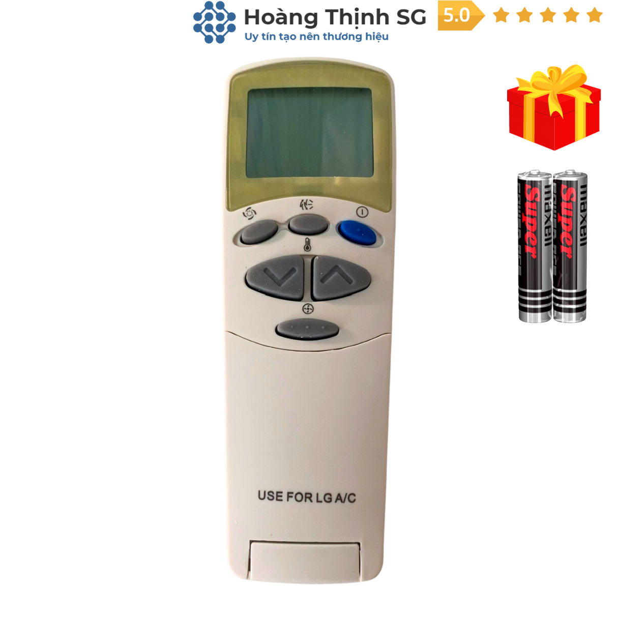 Điều khiển điều hoà LG nắp bật, remote máy lạnh LG - Tặng kèm pin - Hoàng Thịnh SG