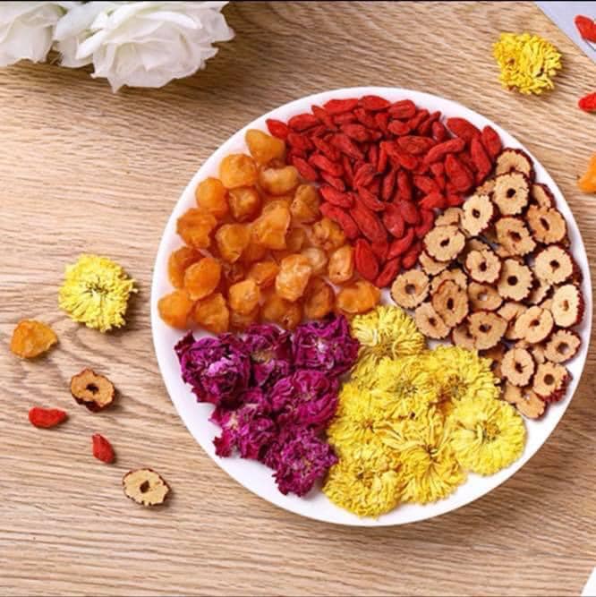 Hộp 30 gói trà dưỡng nhan 5 vi an thần ngủ ngon, đẹp da,,,,,