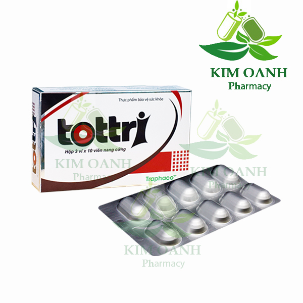Viên uống Tottri - Viên nang cứng - Giúp cho người bệnh trĩ