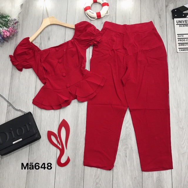 Sét peplum nút #bigsize 60=>90kg