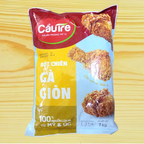 CẦU TRE [TÚI GÀ GIÒN 1 Kg] BỘT CHIÊN GÀ GIÒN Frying Mix Flour (HALAL)
