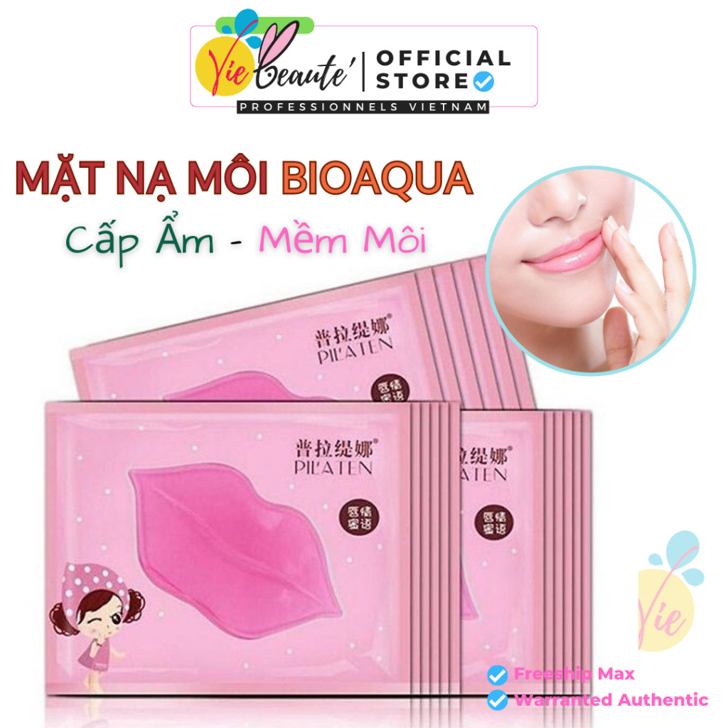 Mặt nạ dưỡng môi bioaqua - dưỡng ẩm, làm mềm môi