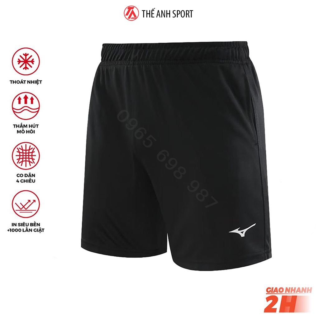 Quần Cầu Lông Mizuno, Quần Short Thể Thao Nam Và Nữ Dành Cho Tập Luyện Và Thi Đấu