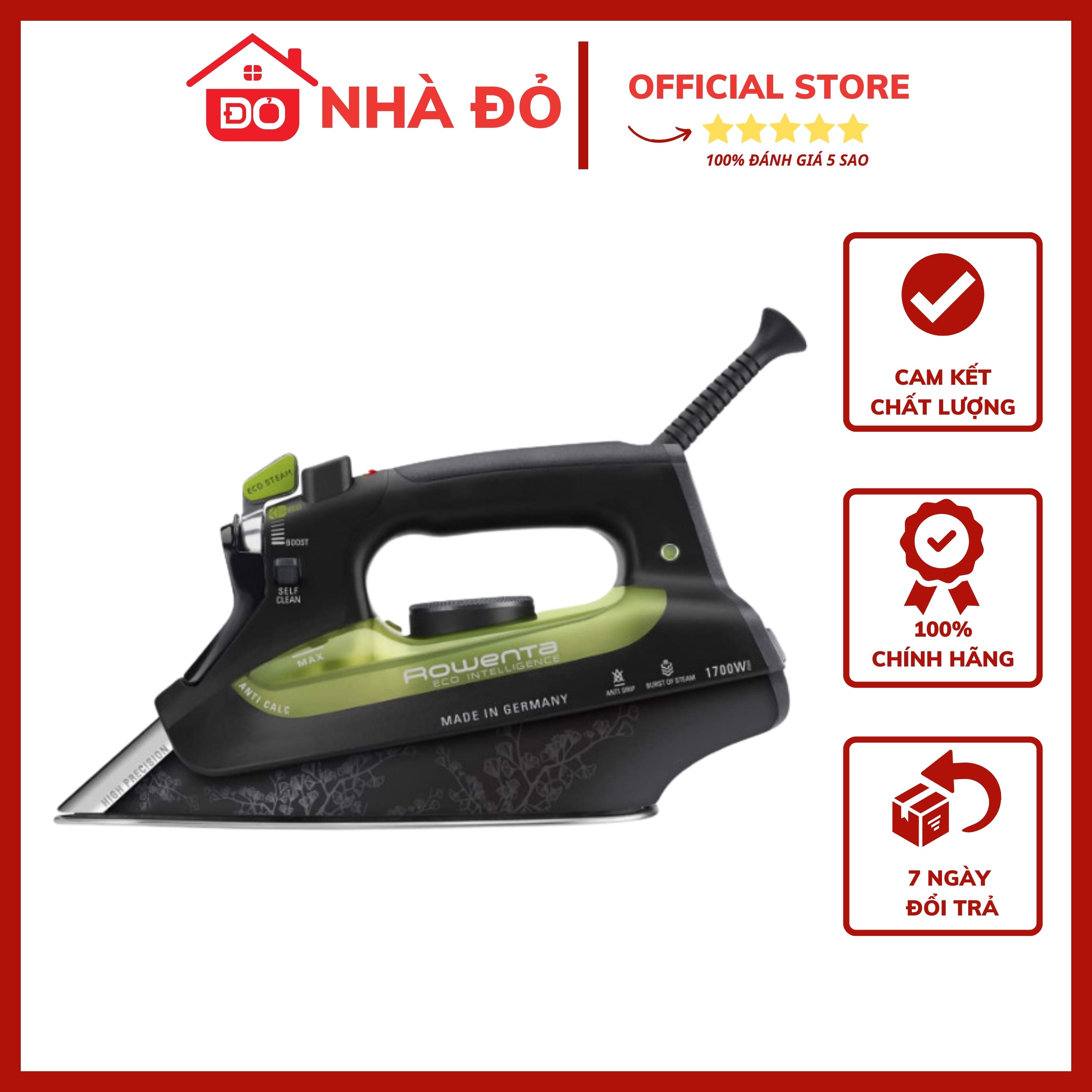 Bàn ủi hơi nước Rowenta DW6030, bàn là hơi nước xuất xứ từ Đức, hiệu năng cực hiệu quả, tiết kiệm năng lượng đến 30%, công suất 2500W - Bảo hành 12 tháng - Nhà Đỏ