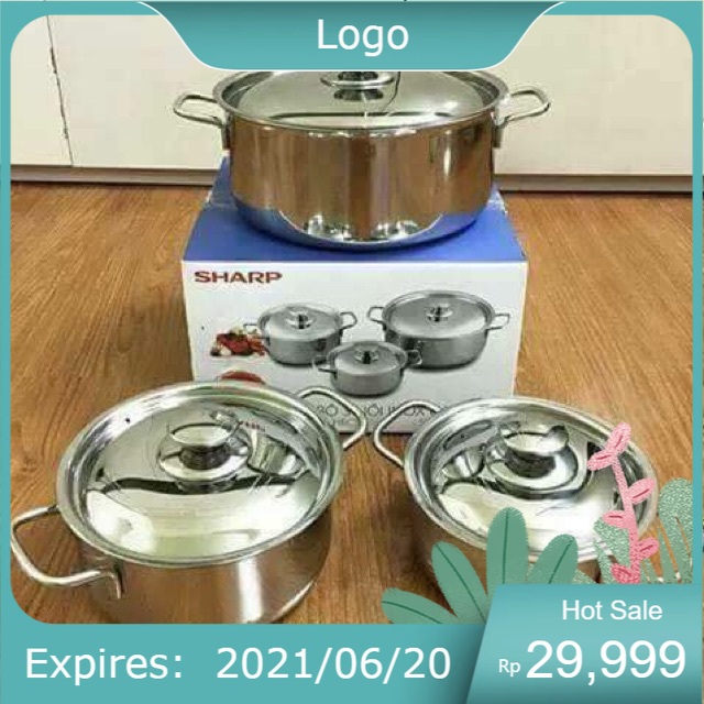 Bộ nồi Sharp 3 cái