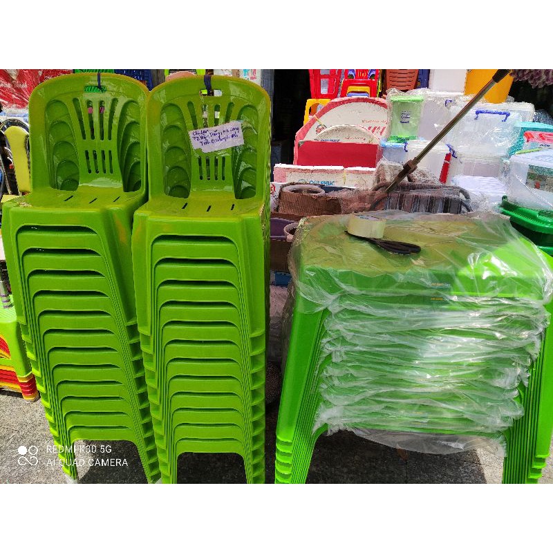 Combo 9 ghế xanh lá