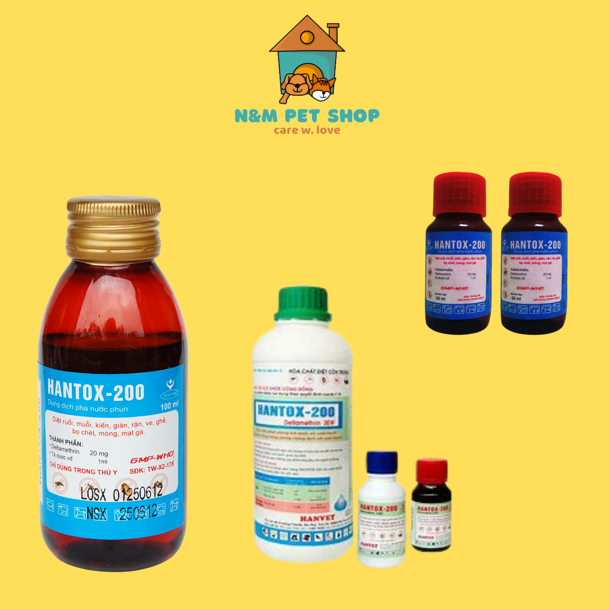 HANTOX 200 - diệt ruồi muỗi, kiến, gián, ve rận,...