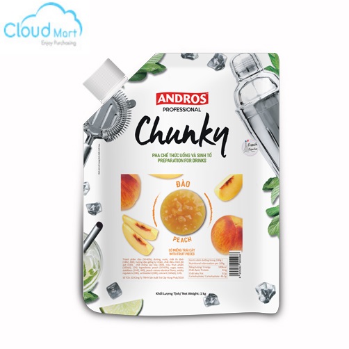 Mứt Andros Chunky Peach 1kg
