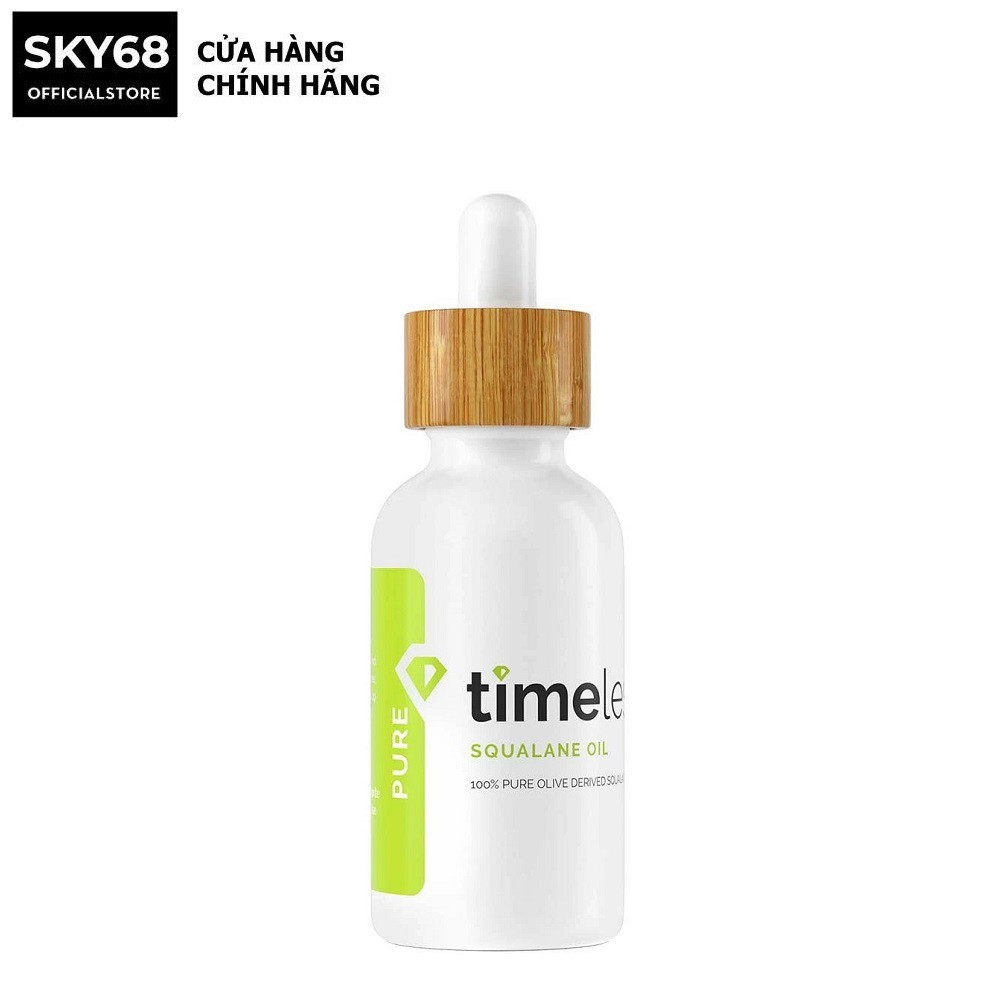 Dầu dưỡng cấp ẩm, chống lão hóa, phục hồi da Timeless Squalane Oil 100% Pure 30ml
