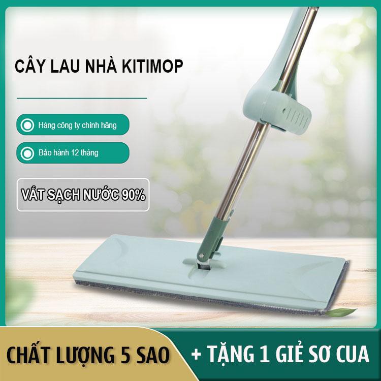 Cây lau nhà tự vắt thông minh - chổi lau nhà đầu xoay thông minh tiện lợi 33 x 12 x 125 cm