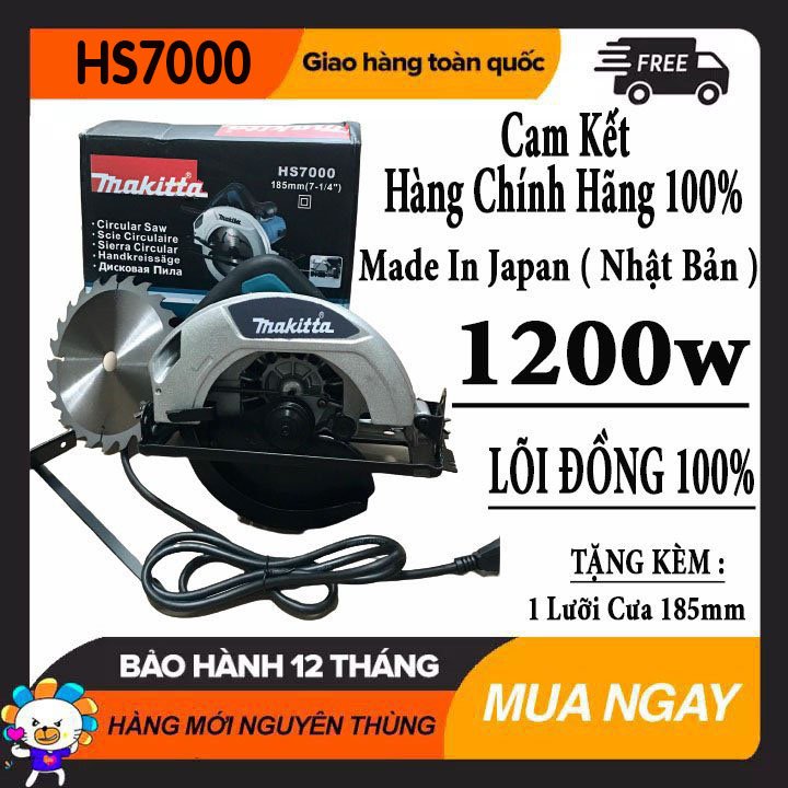 [Giá Sỉ ] Máy Cưa Đĩa Makita - Máy Cưa Gỗ Makita - Máy Cắt Gỗ - Máy Cắt Đĩa Tặng Kèm 1 Lưỡi Của 185mm vyvy store 98