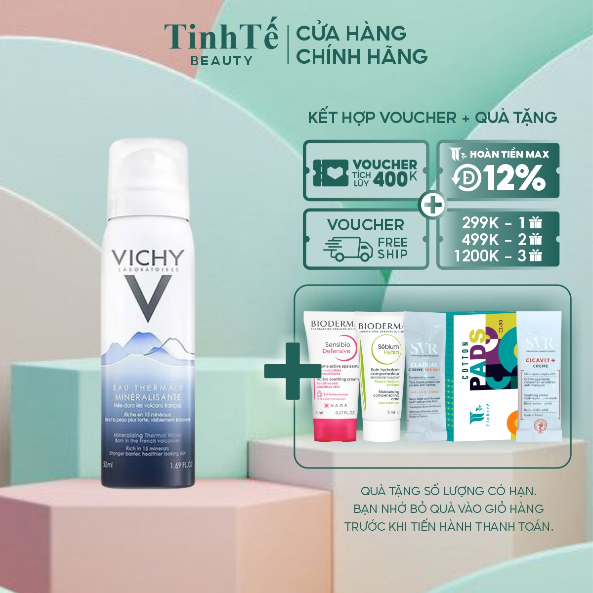 Xịt Khoáng Làm Dịu Vichy Mineralizing Thermal Water 50ml