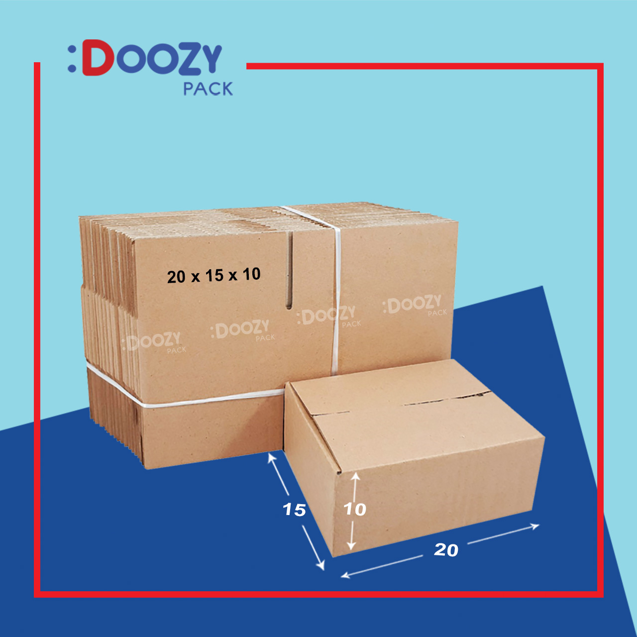 BỘ 100 THÙNG GIẤY CARTON S1- 20x15x10-HCM