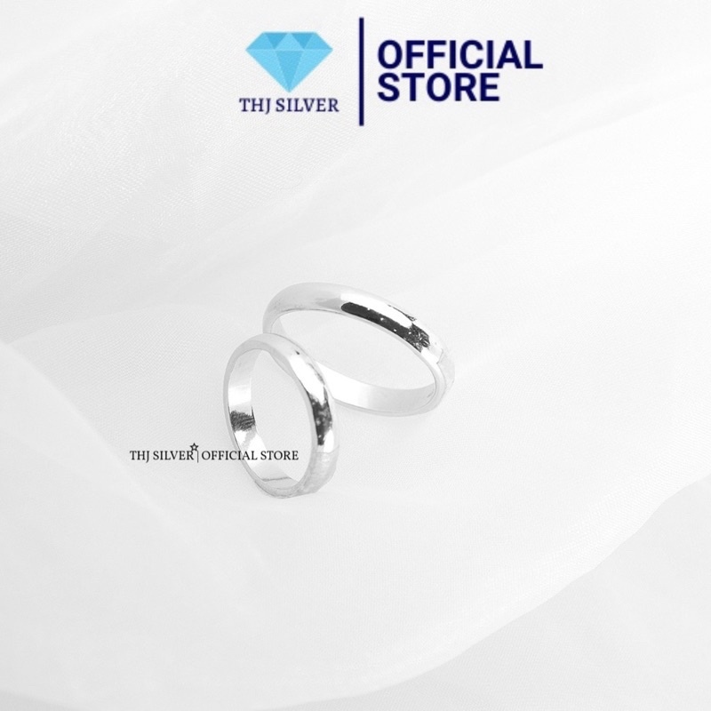 Nhẫn nữ bạc ta THJ- Nhẫn tròn bạc ta nguyên chất