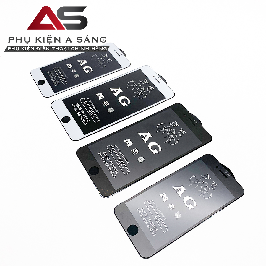 Cường Lực Full Màn Chống Vân Tay AG Đủ Mã Iphone 6,6s,6p,6sp,7,8,7p,8p,X,Xs, Xr, Xsmax, 11, 11pro, 11pro max