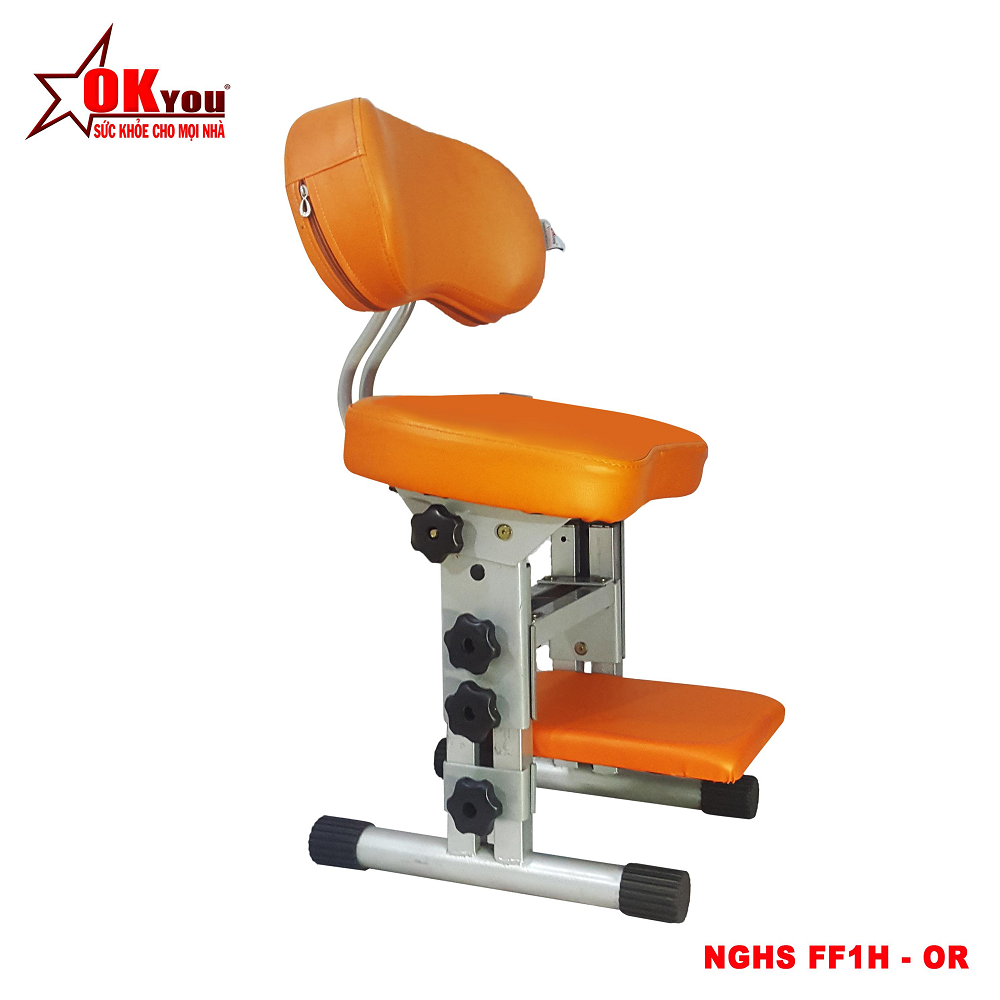 Ghế trẻ em OKyou NGHS FF1H-OR (Màu Cam) CÓ ĐỆM CHÂN DÀNH CHO TRẺ CÒN NHỎ NGỒI BÀN NGƯỜI LỚN