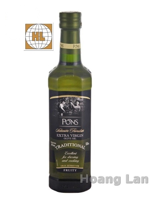 Dầu olive extra virgin pons 500ml - tây ban nha