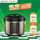 [BH 1 Năm] Nồi cơm điện tử Kangaroo 1.8 lít KG18DR6 - Hàng chính hãng
