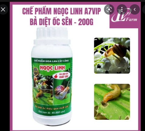 Bả diệt ốc sên ngọc linh- chế phẩm ngọc linh a7 vip - 200g