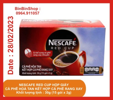 Cà phê nestlé red cup hộp giấy 30g