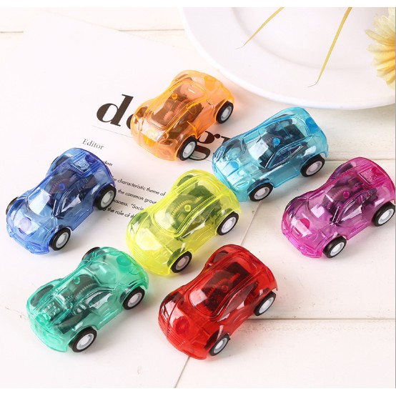 Set 5 xe Ô tô đồ chơi trong suốt nhiều màu sắc - siêu rẻ