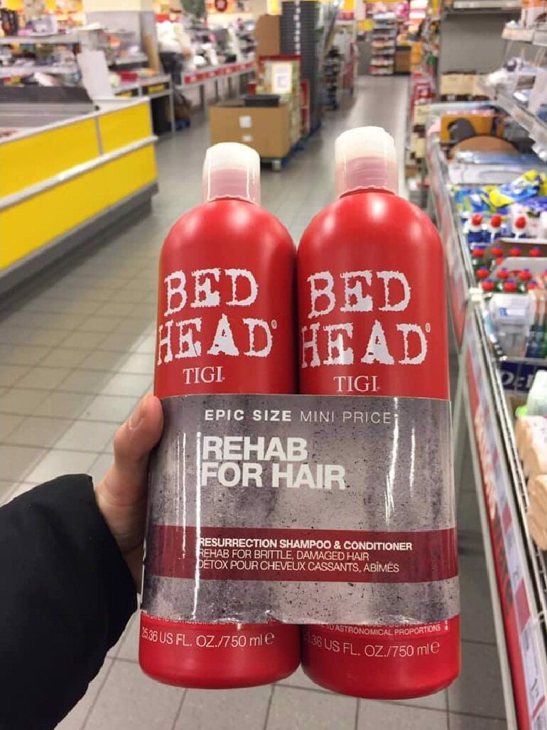 HOÀN TIỀN 15% - Cặp Dầu Gội Và Dầu Xả Tigi Bed Head Resurrection Shampoo & Conditioner 750ml Đỏ