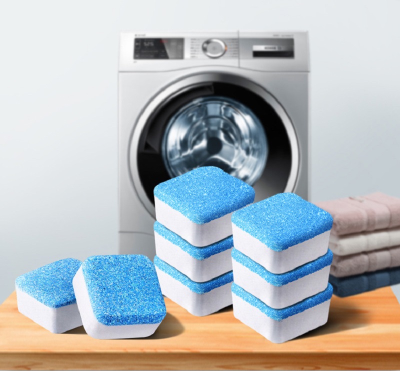 Viên vệ sinh lồng máy giặt tẩy rửa khử mùi máy cửa trước ngang trên đứng tại nhà [ hộp 12 viên ]