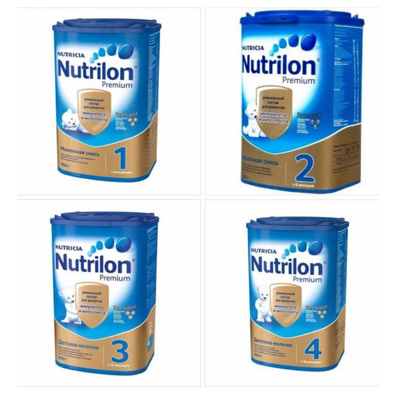 Sữa bột nutrilon hộp giấy 800gr số 1-2-3-4