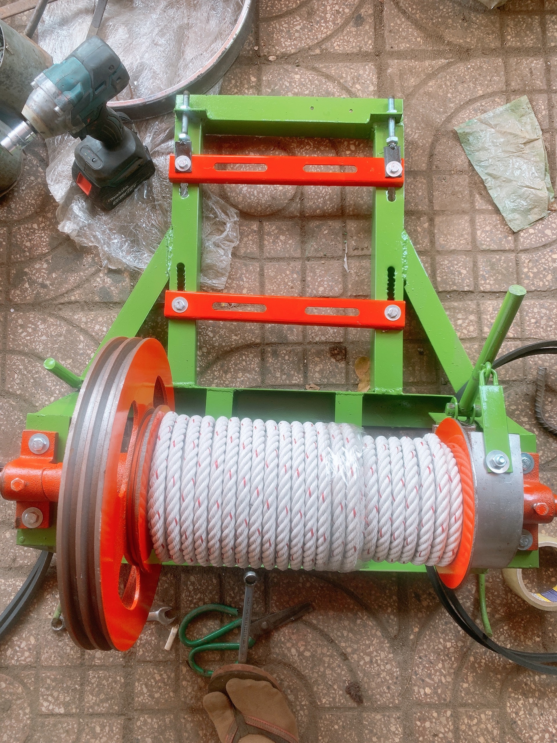Tời 2 rãnh dây thừng