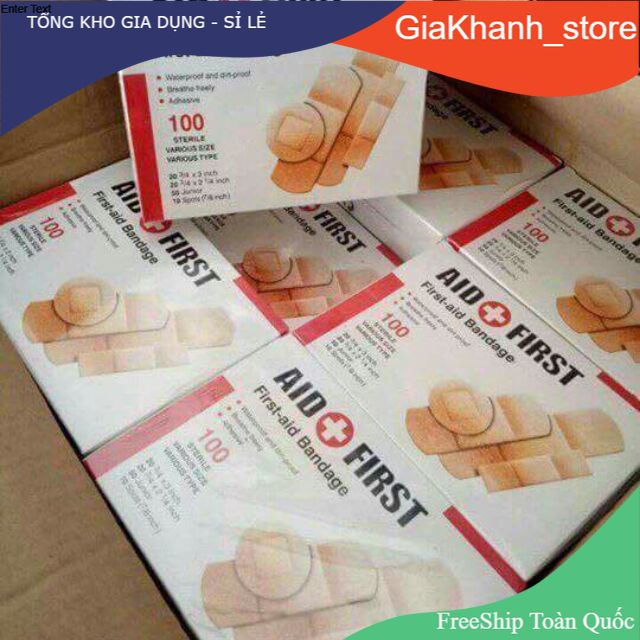 Hộp ago 100 miếng - Băng gâu y tế tiện dụng