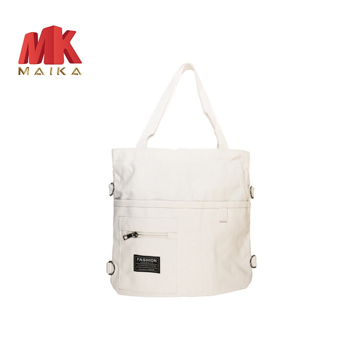 Túi Tote, Túi vải đeo chéo vải bố đựng đồ MKB584WH TRẮNG MK MAIKA