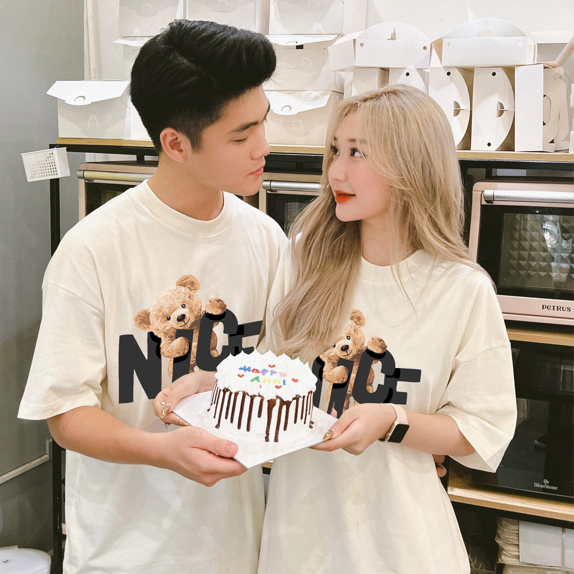 Áo sweater đôi nam nữ, áo nỉ đôi unisex nam nữ cao cấp