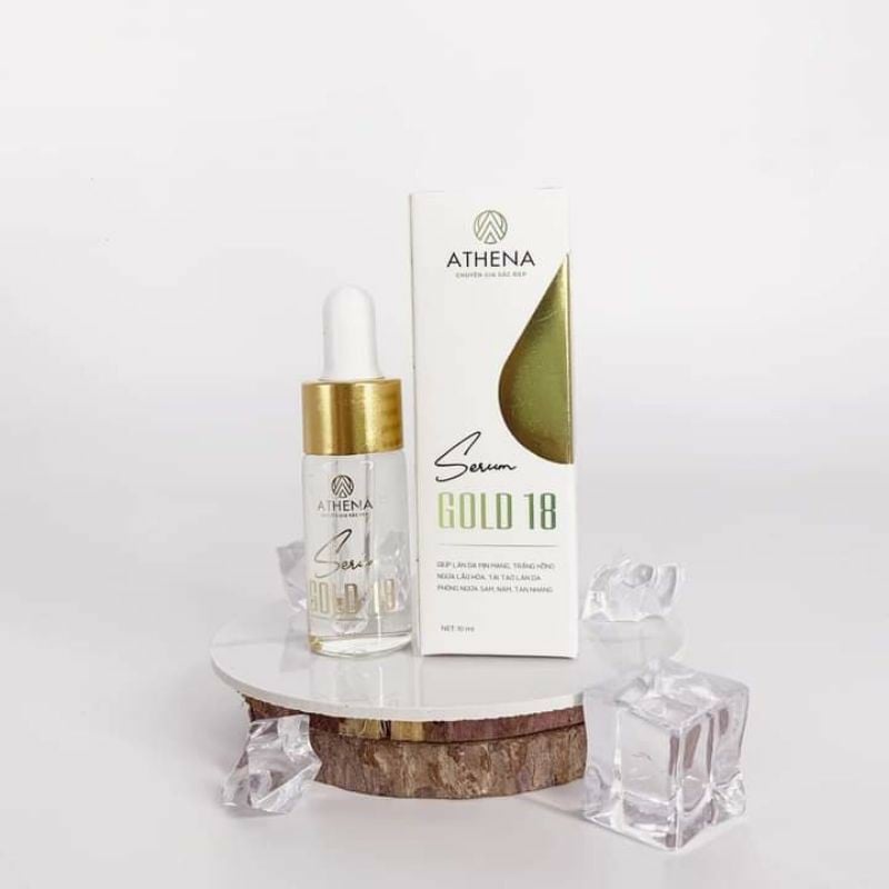 Serum gold 18 Athena trắng da mịn màng trẻ như gái 18