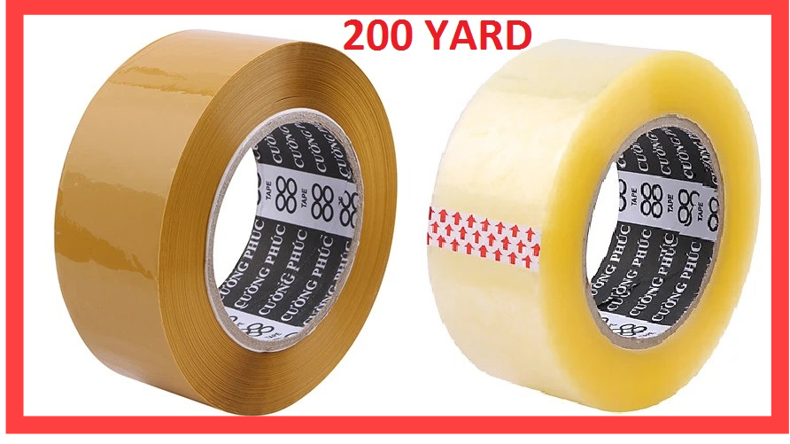 Băng keo trong/đục 200y nặng 300g