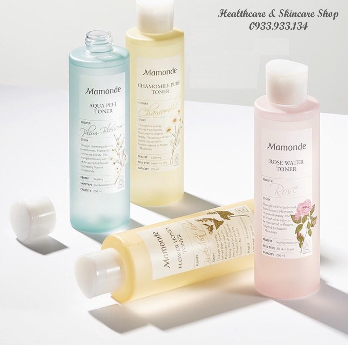 Nước Hoa Hồng Không Cồn Mamonde Rose Water Toner 250ml