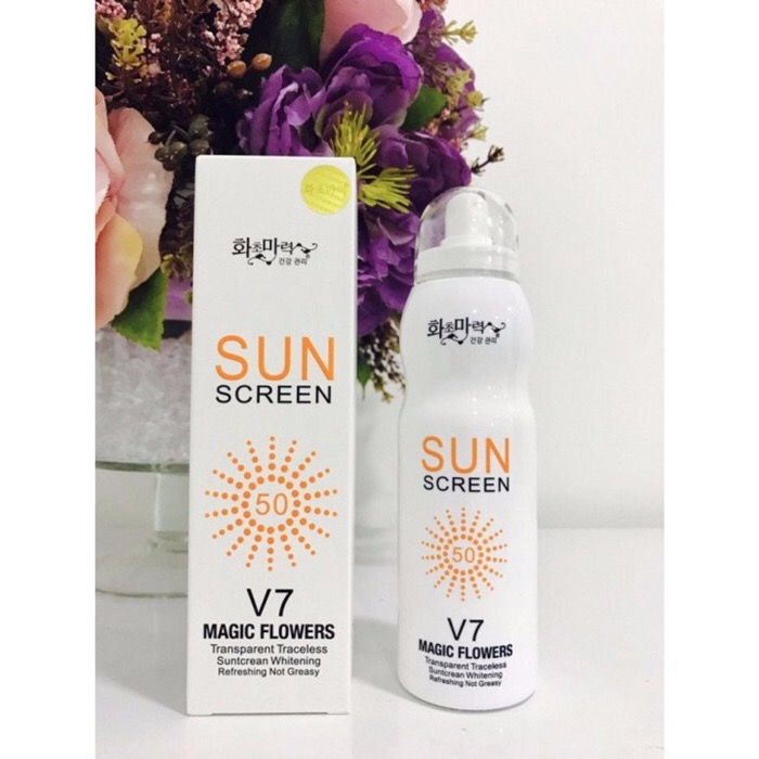 Kem chống nắng kem xịt chống nắng sun v7 hàn quốc 180ml
