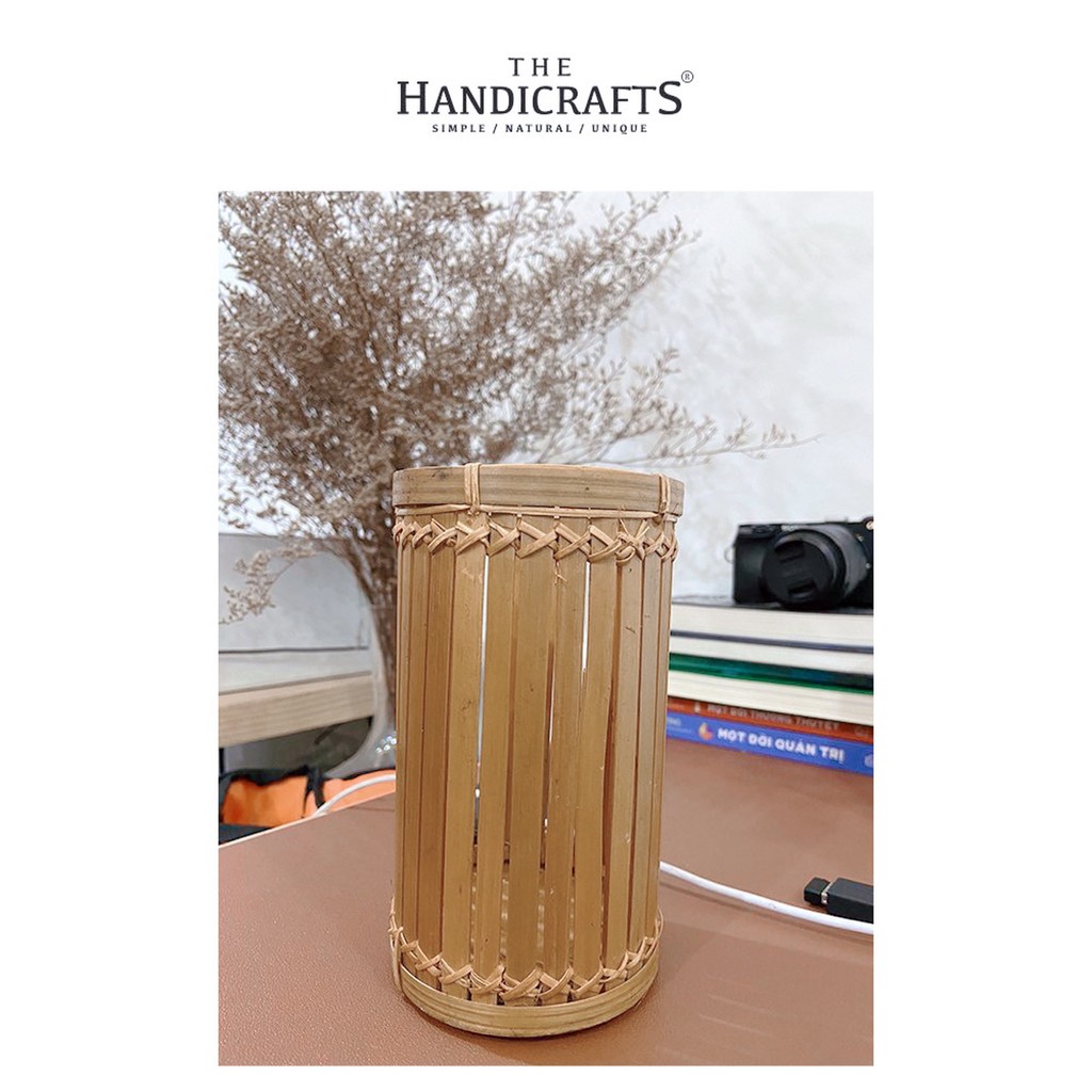 Ống đũa, ống thìa, làm chụp đèn bằng tre, trang trí nhà hàng khách sạn, quán ăn dân tộc