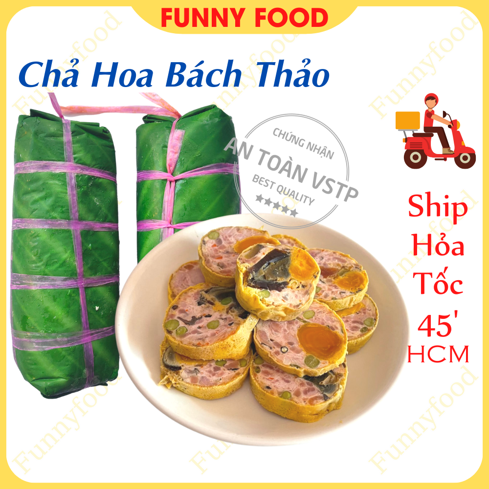 Chả Hoa Bách Thảo – Đòn 500g – Chả Hoa Nhà Làm – [Ship Hỏa Tốc HCM] – Funnyfood