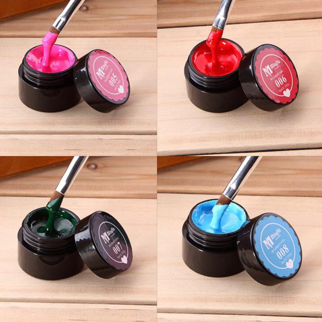 Combo 5 hũ gel vẽ loang dạng đặc