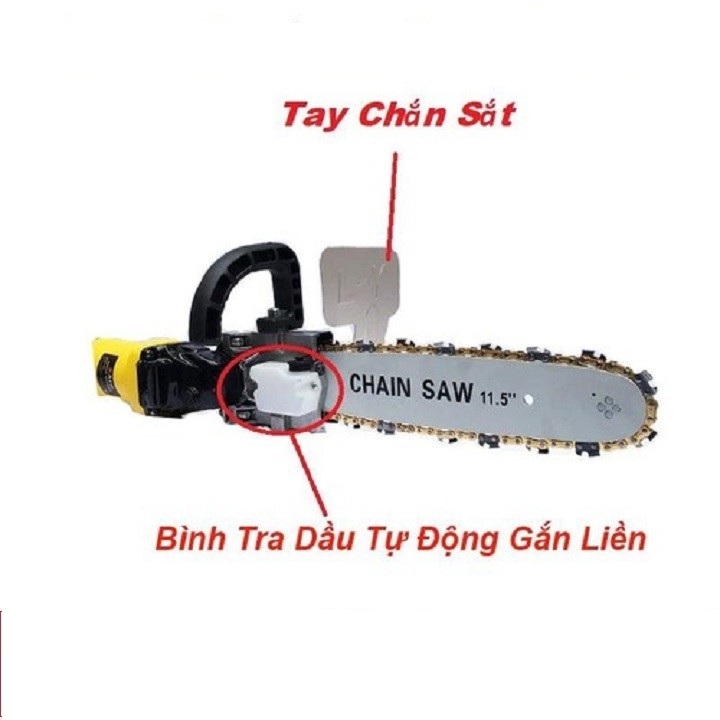 Bộ Lam Xích Lưỡi Cưa Gắn Máy Mài. Chain Saw. Trục 10 mm